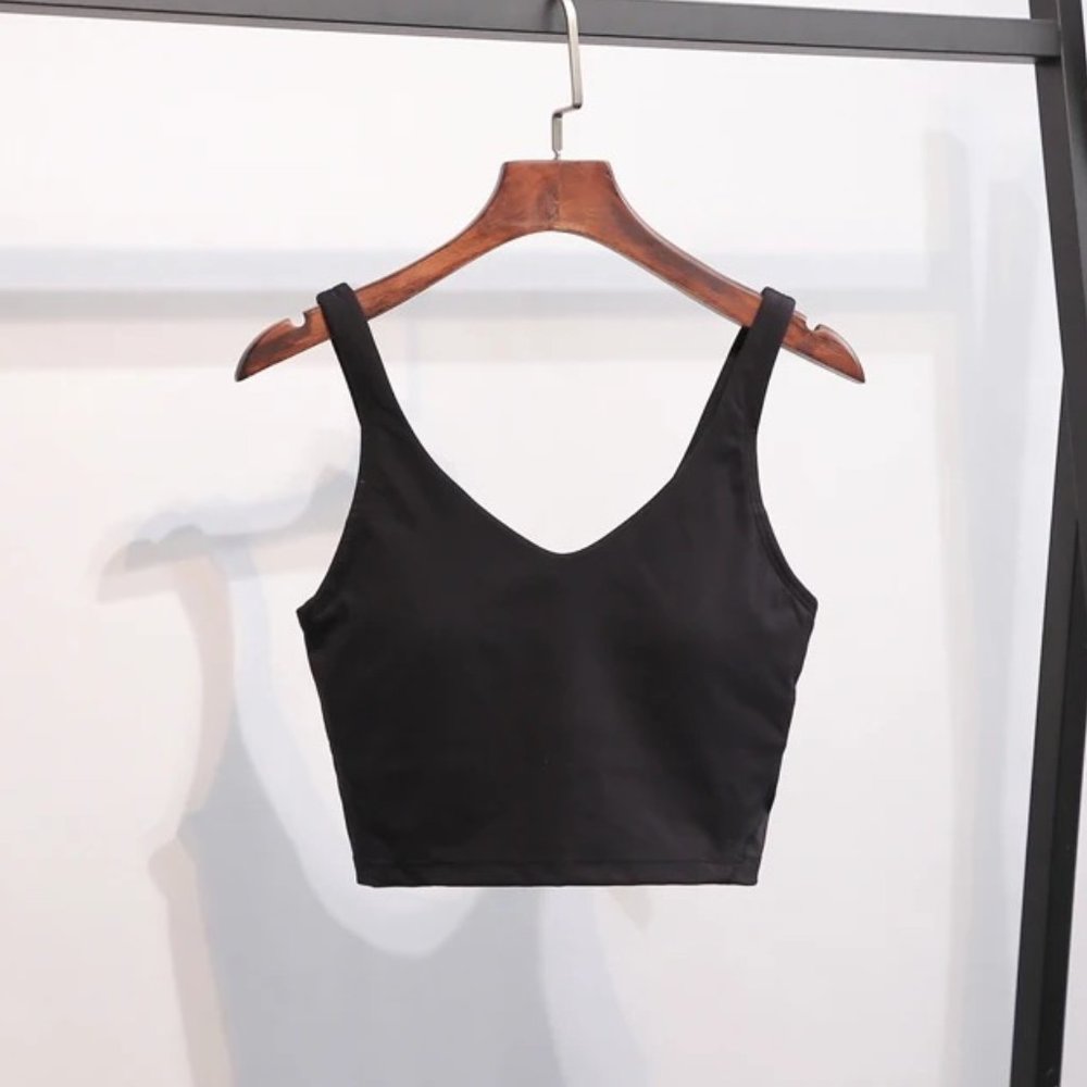 LONGLINE SPORTS BRA (BLACK)